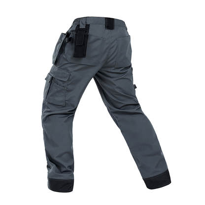 Durable Polyester Cotton Cargo Pants for Work With Knee-Reinforcing Protection,Multi-Pockets, Comfort Fit for Constructi