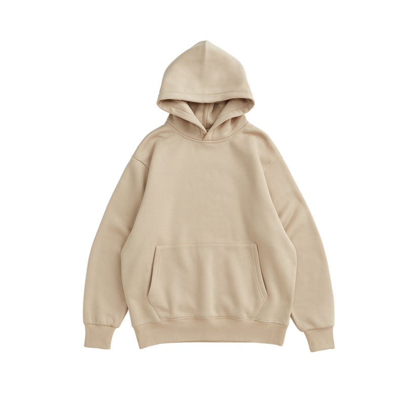 Autumn and Winter Wholesale Plain Blank 350 Grams Oversize Pullover Men's Winter Fleece Hoodie Fleece Hooded Sweater