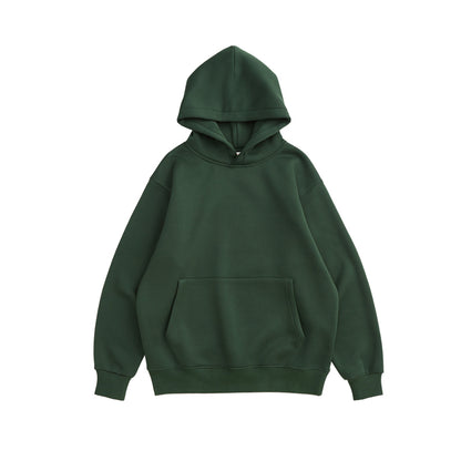 Autumn and Winter Wholesale Plain Blank 350 Grams Oversize Pullover Men's Winter Fleece Hoodie Fleece Hooded Sweater