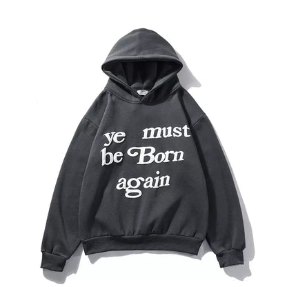 GraffitiLetter for Men and Women Streetwear Pullover Baggy  Hoodies Oversized